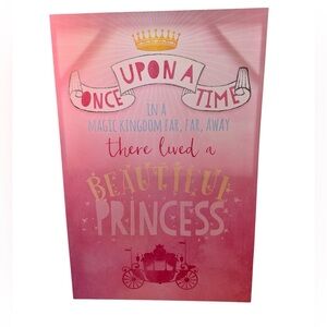 Hobby Lobby Canvas Wall Decor - Princess Once Upon A Time Picture. New